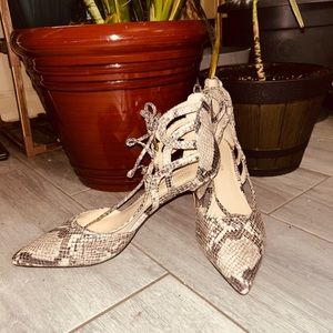 Snake skin Marc Fisher pumps